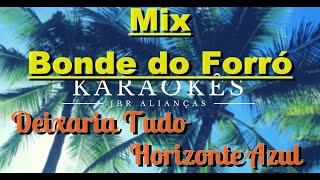 Deixaria TudoHorizonte Azul  Mix Bonde do Forró  Karaokê em HD [upl. by Ahsinelg]