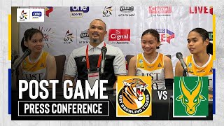 UST Golden Tigresses postgame press conference  UAAP Season 86 Womens Volleyball  Mar 3 2024 [upl. by Anilocin]