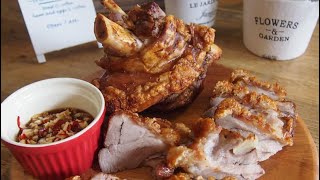 SUPER Easy CRISPY Pork Knuckle SECRET Recipe Revealed Oven Baked • Simple Pork Recipe [upl. by Amersham]