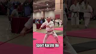 Awesome Sport Karate Skills  Senior Black Belt Bo form performance karate martialarts bo [upl. by Hennahane362]