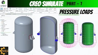 Pressure Loads tutorial in Creo Simulate [upl. by Ophelie767]