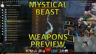 GW2  Mystical Beast Weapons Preview [upl. by Iggem]