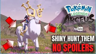 SHINY HUNT RIDABLE Pokemon in Pokemon Legends Arceus  pokemonlegendsarceus 🇹🇹 [upl. by Woodson]