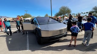 CYBERTRUCK Gets So Much ATTENTION Reactions at Tucson Arizona Supercharger [upl. by Salocin853]