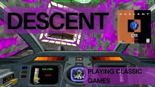 Playing Classic Games Descent Running on DosBox [upl. by Caruso486]