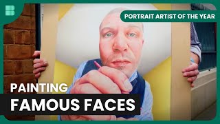 Attempting to Capture Famous Faces  Portrait Artist of the Year  Art Documentary [upl. by Pippo917]