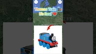 Found A Real Thomas Train On google earth or googlemap short viral trending googleearth train [upl. by Starobin]