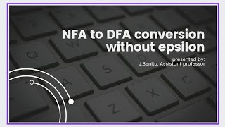 NFA to DFA conversion without epsilon Automata and Compiler design automatatheory compilerdesign [upl. by Yadseut]