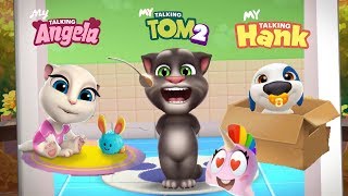 My Talking Tom 2 vs My Talking Hank  My Talking Angela Gameplay [upl. by Iaka691]