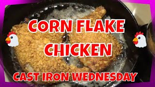 CORN FLAKE CHICKEN  CAST IRON WEDNESDAY [upl. by Manton]