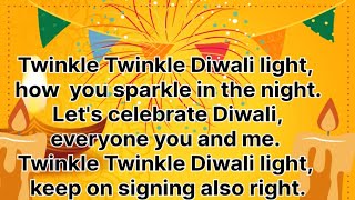 Diwali poem Diwali rhymes kids song English rhymes for kids Diwali rhymes in English [upl. by Urian752]