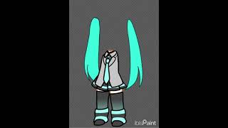 Doing poses of Hatsune miku art [upl. by Harlin]