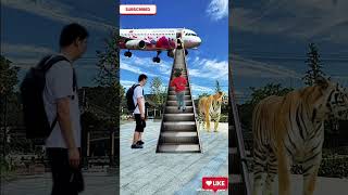 Aeroplane green screen magic 😲 part 4 tiger 🐅 🎉vfxshort funny vfxind trending aeroplane [upl. by Naenaj]