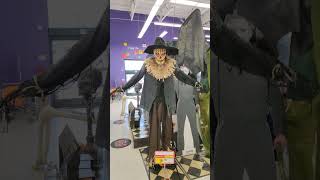 Party City 2023 Tekky Toys 82ft Drop Down Scarecrow Instore Demo [upl. by Sirromal38]