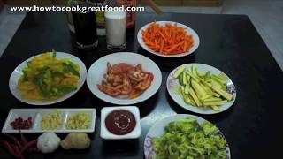 Sweet n Sour Vegetables Recipe  Veggy Vegan Chinese [upl. by Samy]