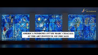 America Windows 1977 by Marc Chagall at the Art Institute of Chicago [upl. by Aidne]