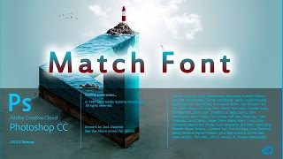 How to Match FontAdobe Photoshop CC 20155Photoshop tutorials [upl. by Rurik]