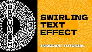 Swirling Text Effect  Inkscape Tutorial [upl. by Fredela]