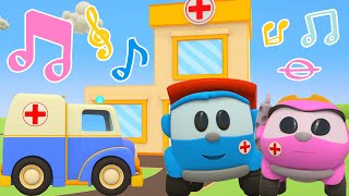 🚑🎶🚚 LAmbulanza Canta con Leo  Canzoni per bambini di Leo il Camioncino Curioso 👦💖🎤 [upl. by Wilow]