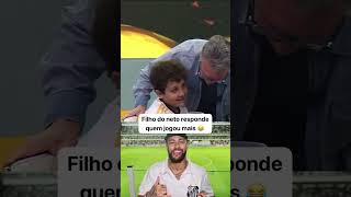 Filho do Craque Neto responde se o Neymar jogou mais que o seu pai futebol copa neymar brasil [upl. by Atteiluj192]