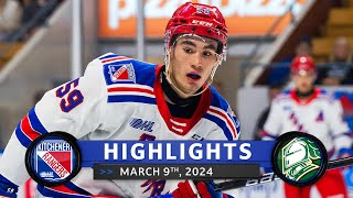 Game Highlights  Rangers vs Knights  Mar 9th 2024 [upl. by Neret842]