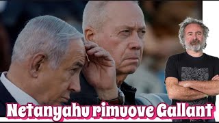 Israele ancora più a destra Netanyahu licenzia il ministro Gallant [upl. by Teiv834]