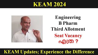 KEAM 2024 ll Third Allotment  Vacancy എത്ര [upl. by Clapp]