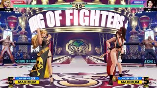 The King Of Fighters XV  B Jenet vs Mai Shiranui KOF15 Hard AI Fatal Fury Garou KOFXV [upl. by Far110]