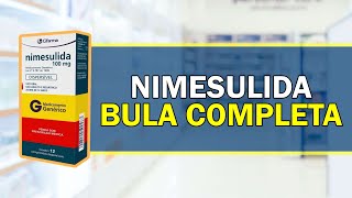 Confira a Bula completa da Nimesulida  Bula Simples [upl. by Garneau]