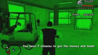 GTA San Andreas  ps2  95  Breaking the Bank at Caligulas [upl. by Seavey]