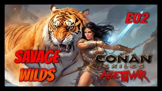 🐯Conan Exiles  Savage Wilds  Episode 2  Exploring the Coast [upl. by Kcirted]