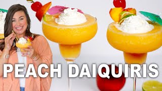 How To Make AMAZING Peach Daiquiris [upl. by Abel]