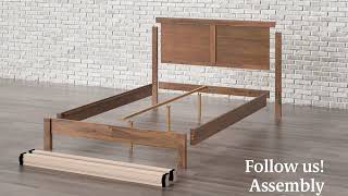 Zinus  Owen Platform Bed Assembly Instructions [upl. by Stefania]