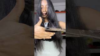 V shape hair cutting for girls ✅💇🏻‍♀️at home 🏠 💫youtubeshorts hairtreatment haircare short [upl. by Ilyse8]