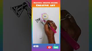 beautiful creative drawingbrush pencreative artshortart youtubeshort shortsfeed [upl. by Naujik]