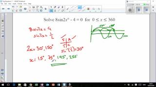 LHS Higher Mathematics  Trigonometry 3  Trig Equations 1 [upl. by Nnyllaf]