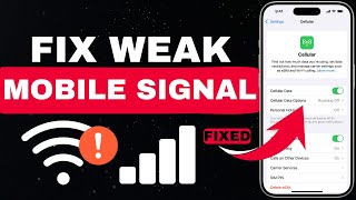 How To Fix Weak Mobile Signal  Improve Signal Service  2024 [upl. by Keg]