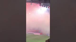 💥 FAJERWERKI NA WIDZEWIE 💥📸 X  MichalCzerniak [upl. by Rakso]