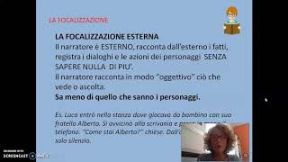 TESTO NARRATIVO focalizzazione [upl. by Mcferren]