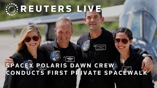 LIVE SpaceX Polaris Dawn crew attempts first private spacewalk [upl. by Lindon]