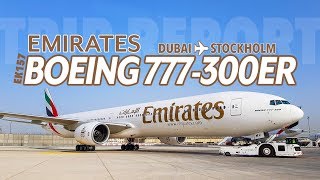 EMIRATES BOEING 777300ER  Economy class from Dubai DXB [upl. by Ardella]