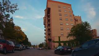 4K Dash Cam  Kenosha Wisconsin Downtown And Near The Lake Michigan Shore Ahead Of Sunset  2024 [upl. by Hannazus845]