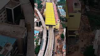 Silk Board Metro Station Aerial View Bangalore bengaluru nammametro [upl. by Sender990]