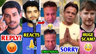 Dhruv Rathee ANGRY REPLY 😡 Samay Raina on Deepak Kalal Rajpal Yadav SORRY MrBeast HUGE SCAM [upl. by Aiceila]