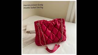 New Imported premium Quality Beautiful Quilted TOTESize 1014 inchesJust for RS 540 FREE SHIP [upl. by Jeannie]