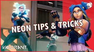 Valorant Neon Agent Tips And Tricks Guide Gameplay Abilities Combos And Best Weapons [upl. by Wolgast]