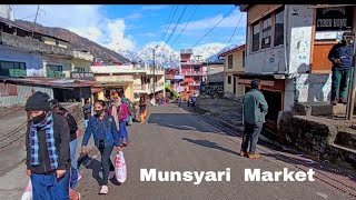 Situated in the middle of beautiful mountains the city of Munsiyari market❤ [upl. by Sheila]