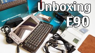 Nokia E90 Communicator Unboxing 4K with all original accessories RA6 review [upl. by Jarred570]