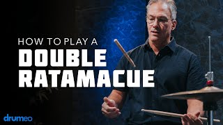 How To Play A Double Ratamacue  Drum Rudiment Lesson [upl. by Jonina]