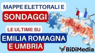 Emilia Romagna e Umbria  sondaggi mappe e ultime prima del voto [upl. by Priestley]